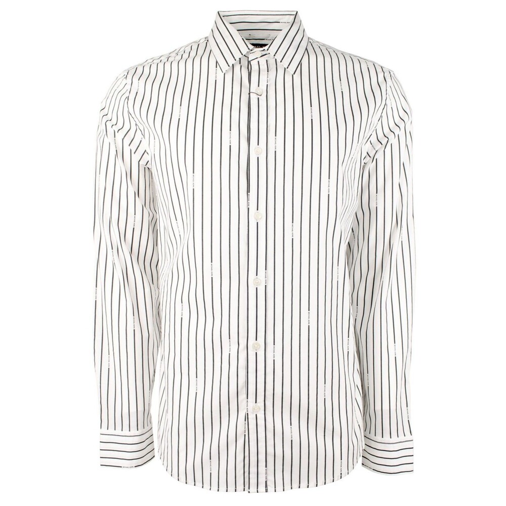 Michael Kors Men's Cotton Blend Slim Fit Long Sleeve Shirt